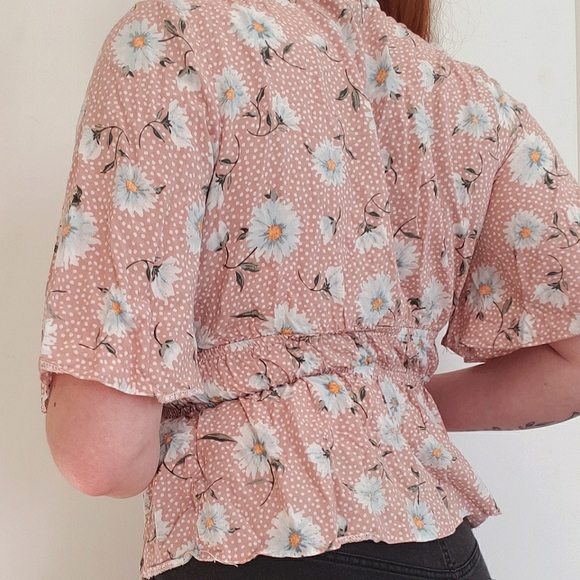 Pink Floral Top - Picture 3 of 3